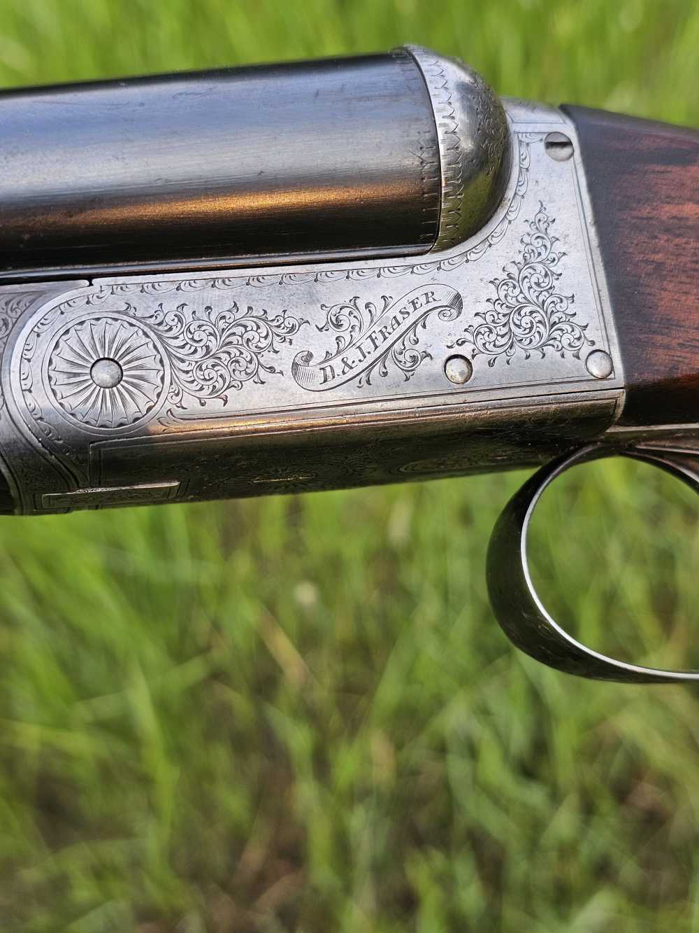 Daniel Fraser (Scotland) Fine Nitro Proved 12 Ga Boxlock No FFL Needed $1-img-0