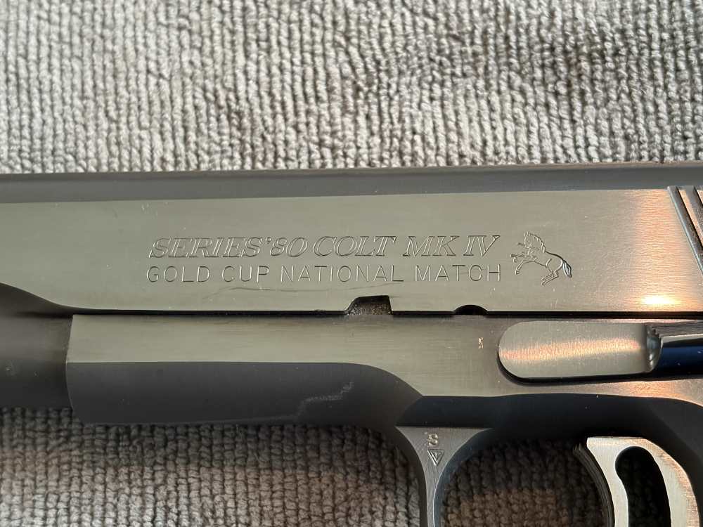 1983 Colt Series 80 Mark IV Gold Cup National Match .45 ACP Nice Used -img-2