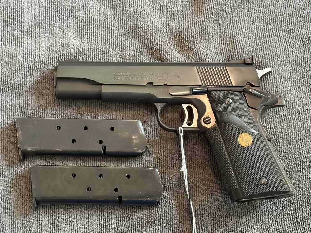 1983 Colt Series 80 Mark IV Gold Cup National Match .45 ACP Nice Used -img-4