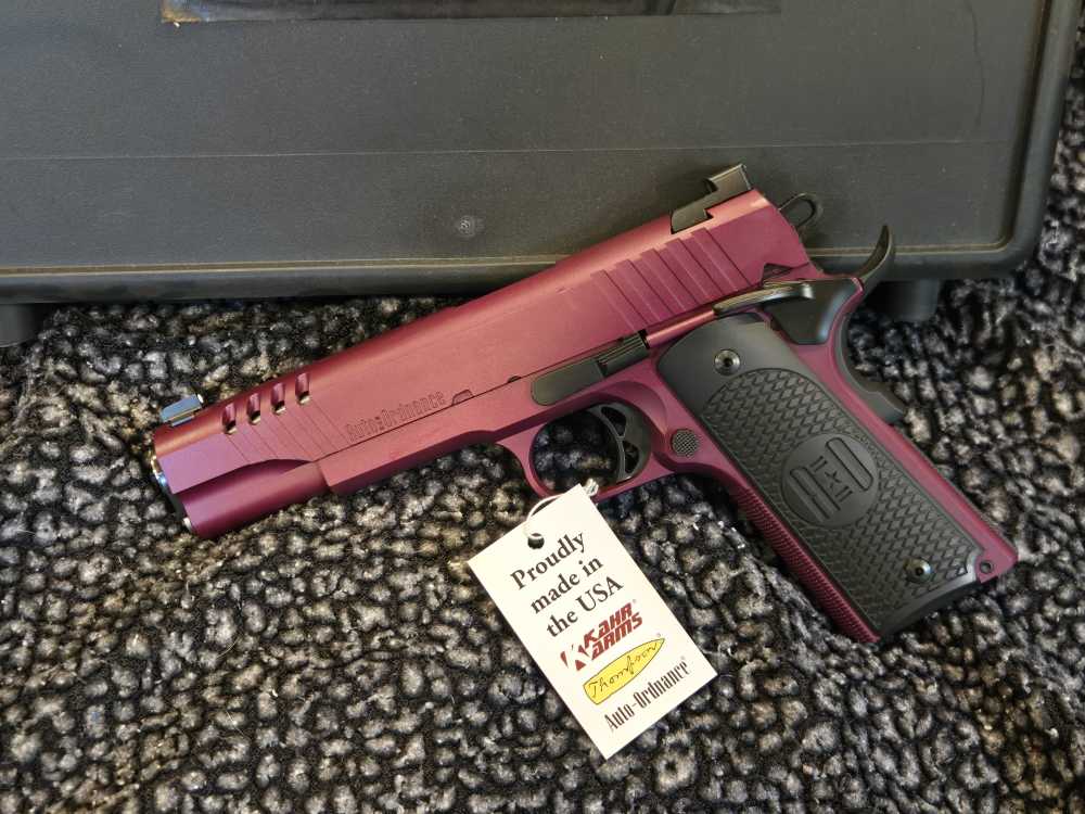Auto Ordnance 1911 Pistol 45 ACP 5" BLACK CHERRY NIGHT SIGHTS 1911TCAC9 -img-6