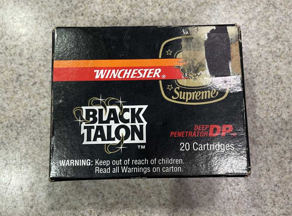 Winchester BLACK TALON 10mm Auto 200 Grain Black JHP Ammunition - 20 Rd BOX-img-5