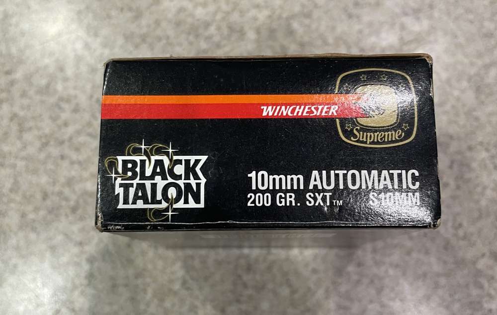 Winchester BLACK TALON 10mm Auto 200 Grain Black JHP Ammunition - 20 Rd BOX-img-3