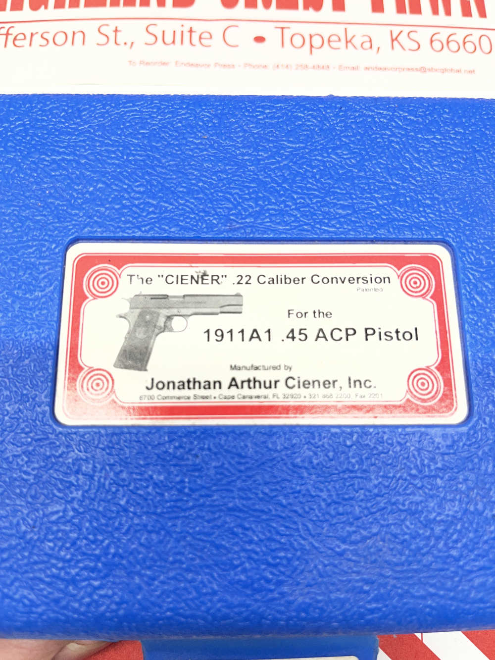 Rare CIENER 1911 A1 .22 Conversion Kit in OG Box w/ 1x Mag -img-2