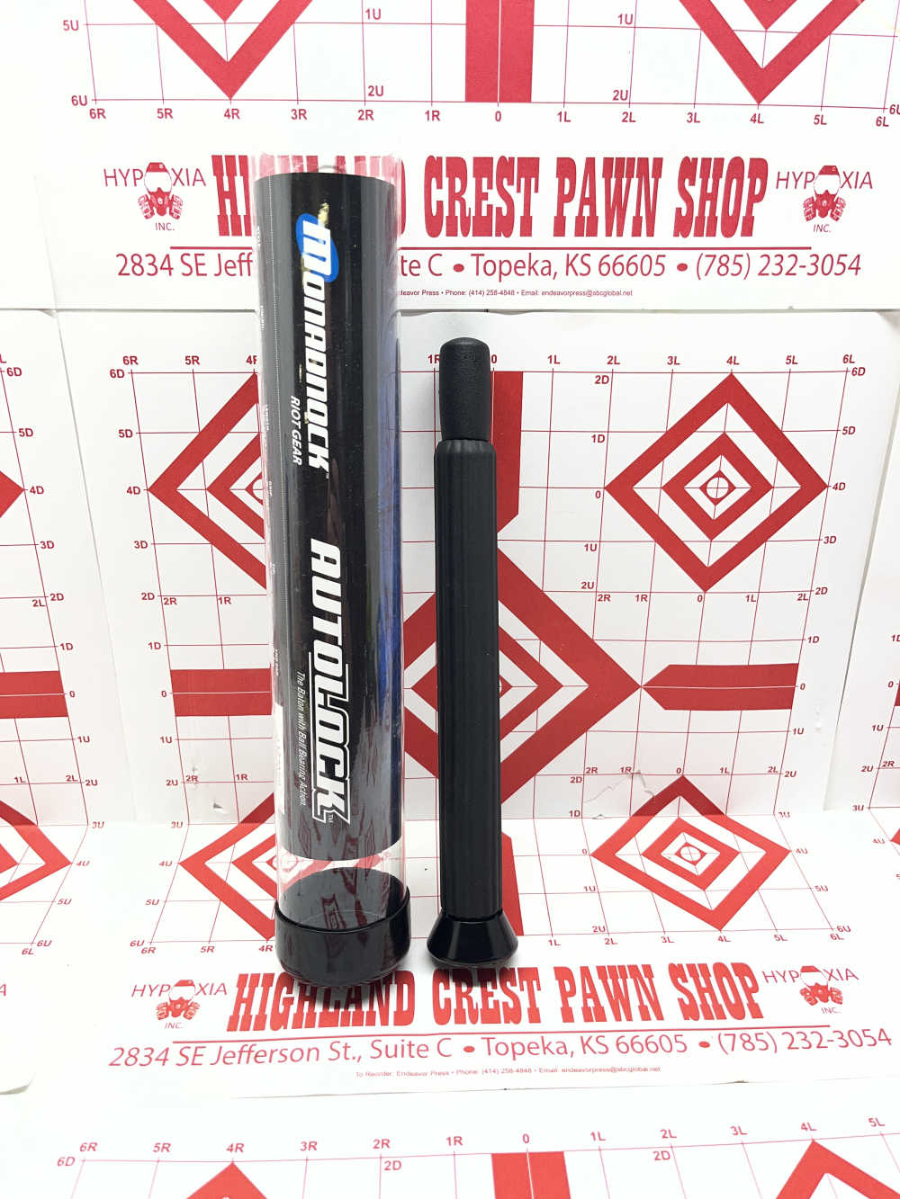 NIB Monadnock AutoLock 9152W Expandable Baton wedge cap 22in ASP Blackjack-img-0