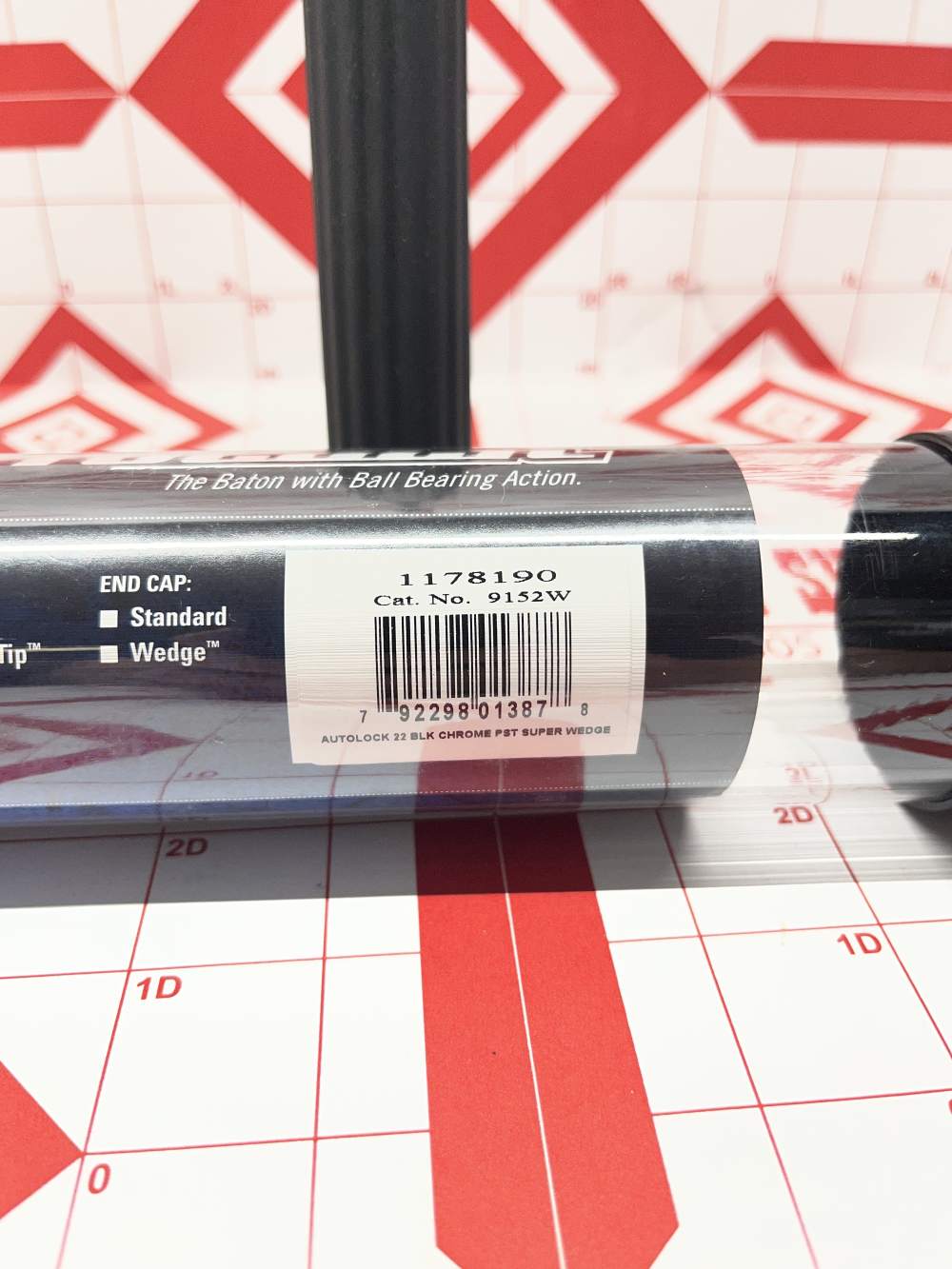 NIB Monadnock AutoLock 9152W Expandable Baton wedge cap 22in ASP Blackjack-img-3