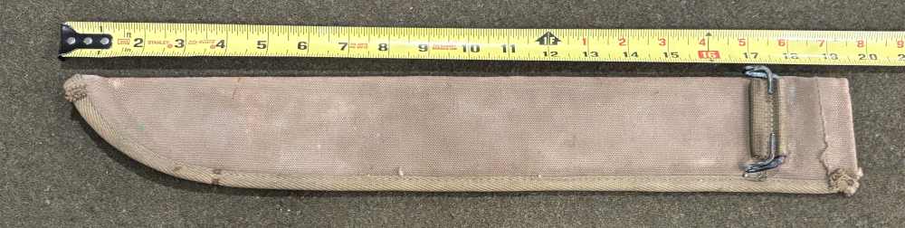 Post WWII M1942 Machete Unmarked Blade and Sheath - Fair to Good Condition-img-1