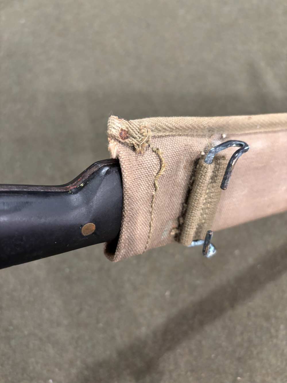 Post WWII M1942 Machete Unmarked Blade and Sheath - Fair to Good Condition-img-100