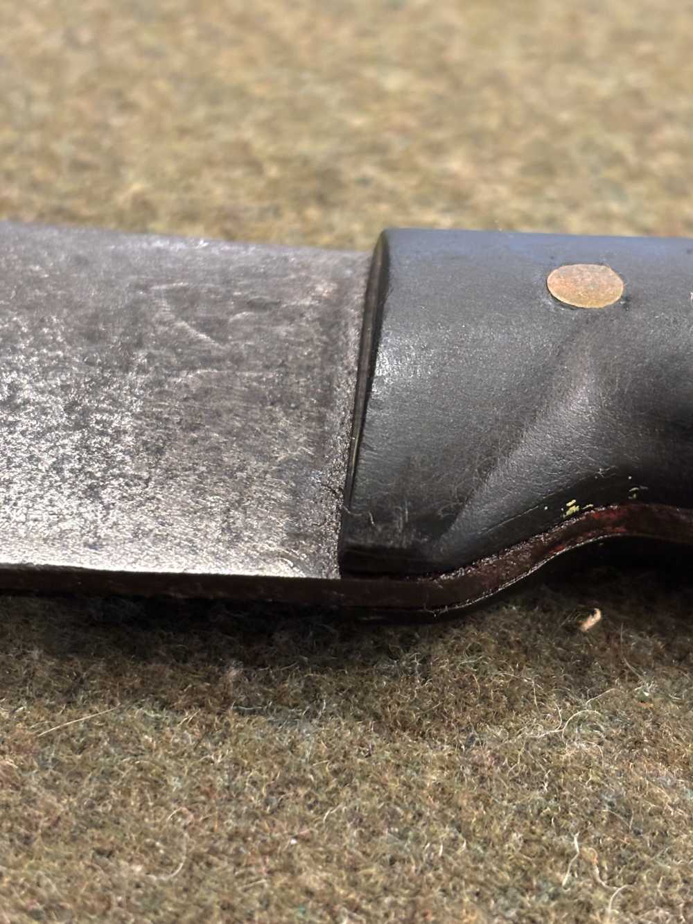 Post WWII M1942 Machete Unmarked Blade and Sheath - Fair to Good Condition-img-25