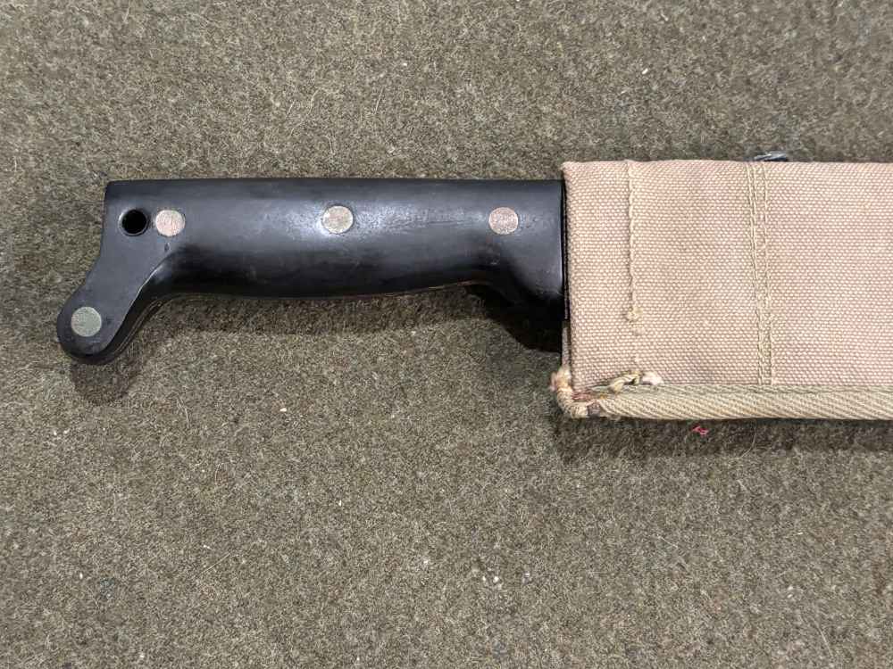 Post WWII M1942 Machete Unmarked Blade and Sheath - Fair to Good Condition-img-97