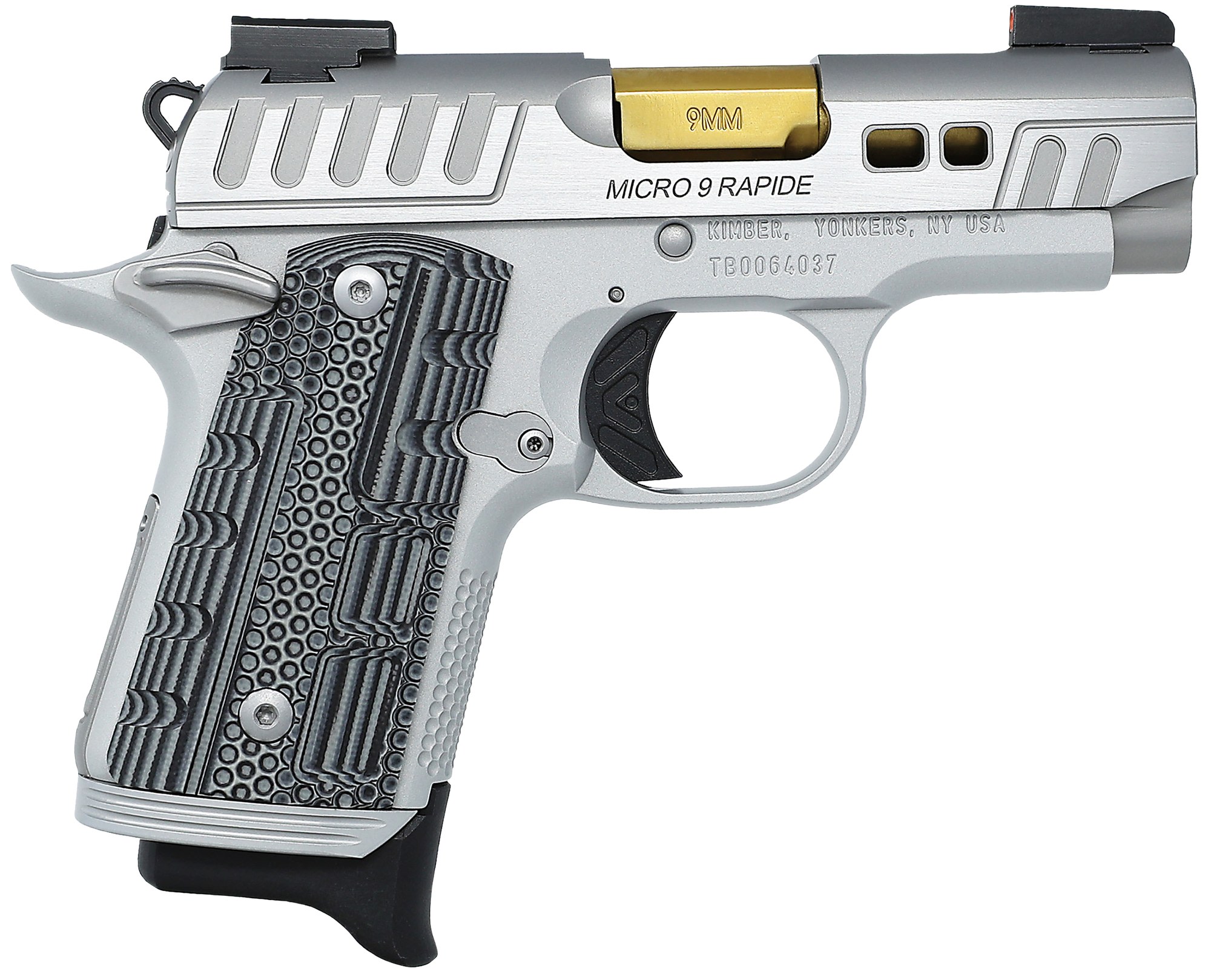 KIMBER MFG.,INC Micro 9 9mm Luger 3.15 Kimpro II Silver-img-1
