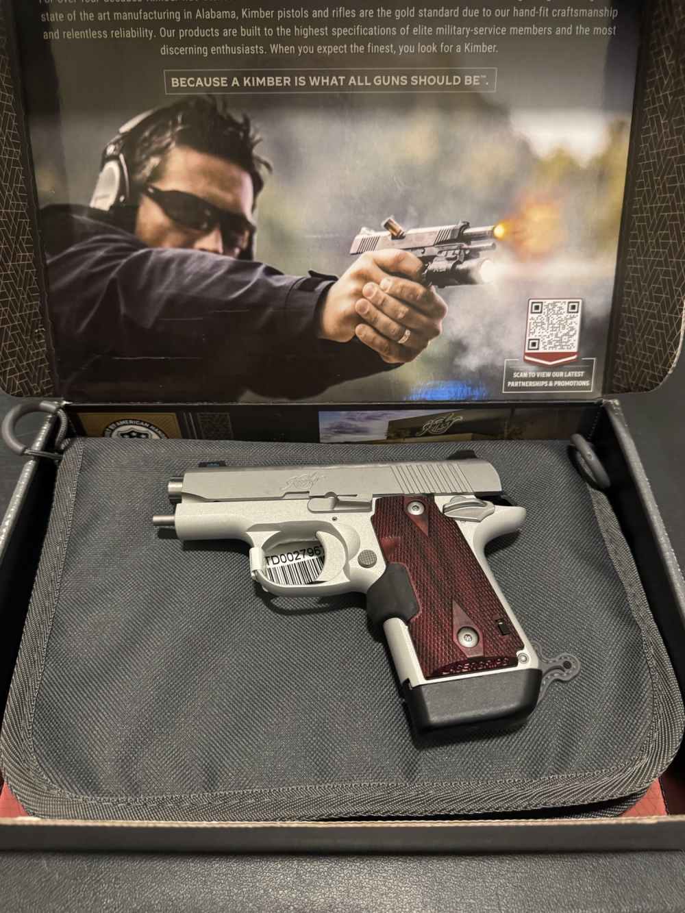 Kimber - Micro 9 Stainless 9MM - Rosewood Laser 669278374826-img-0