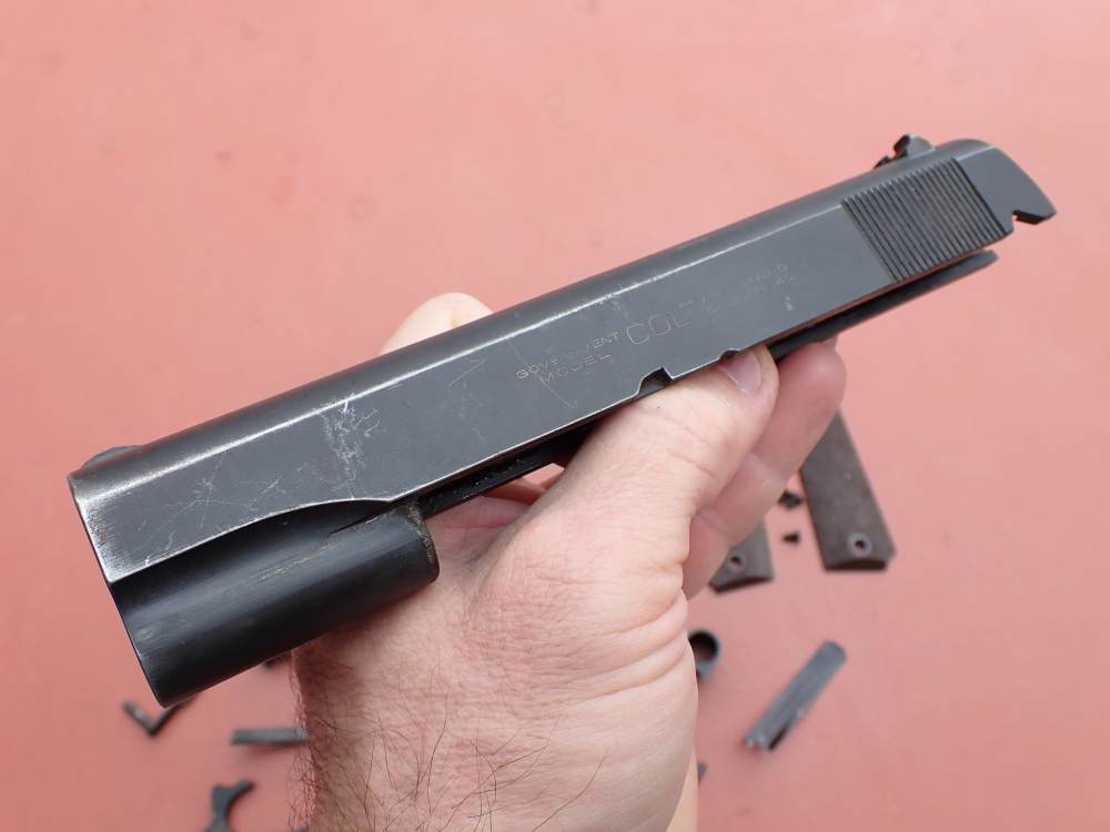 EARLY COLT 1911 GOVERNMENT MODEL .45ACP FACTORY PISTOL PARTS KIT SET-img-7
