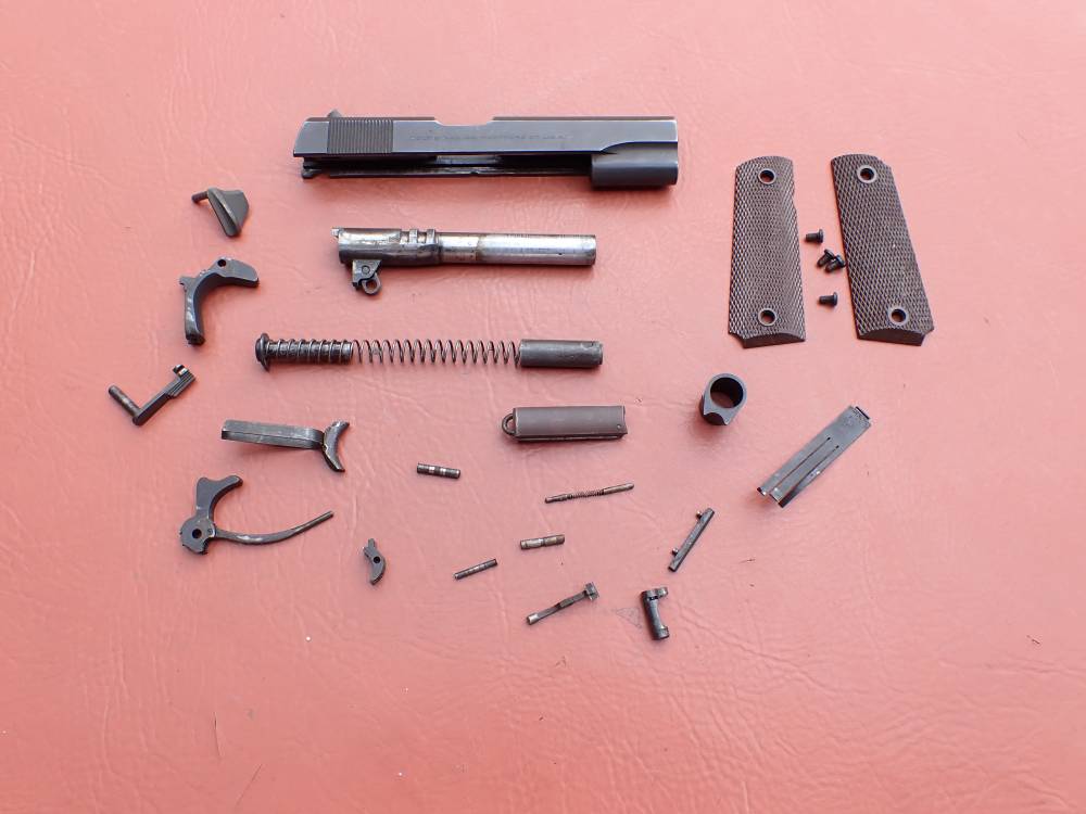EARLY COLT 1911 GOVERNMENT MODEL .45ACP FACTORY PISTOL PARTS KIT SET-img-1