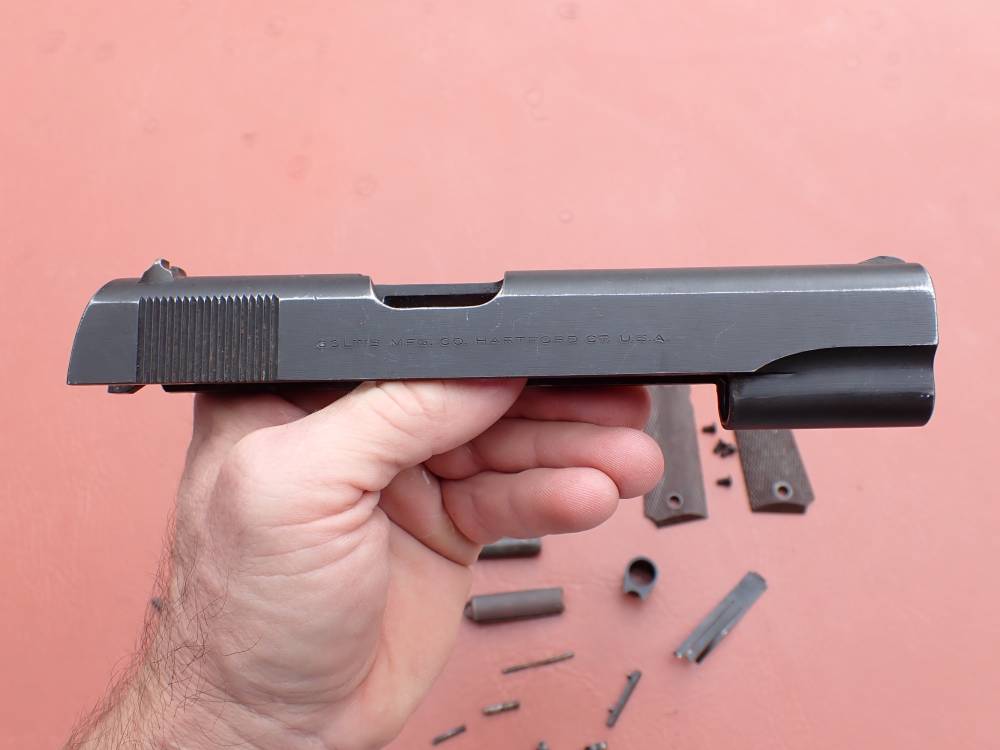 EARLY COLT 1911 GOVERNMENT MODEL .45ACP FACTORY PISTOL PARTS KIT SET-img-15