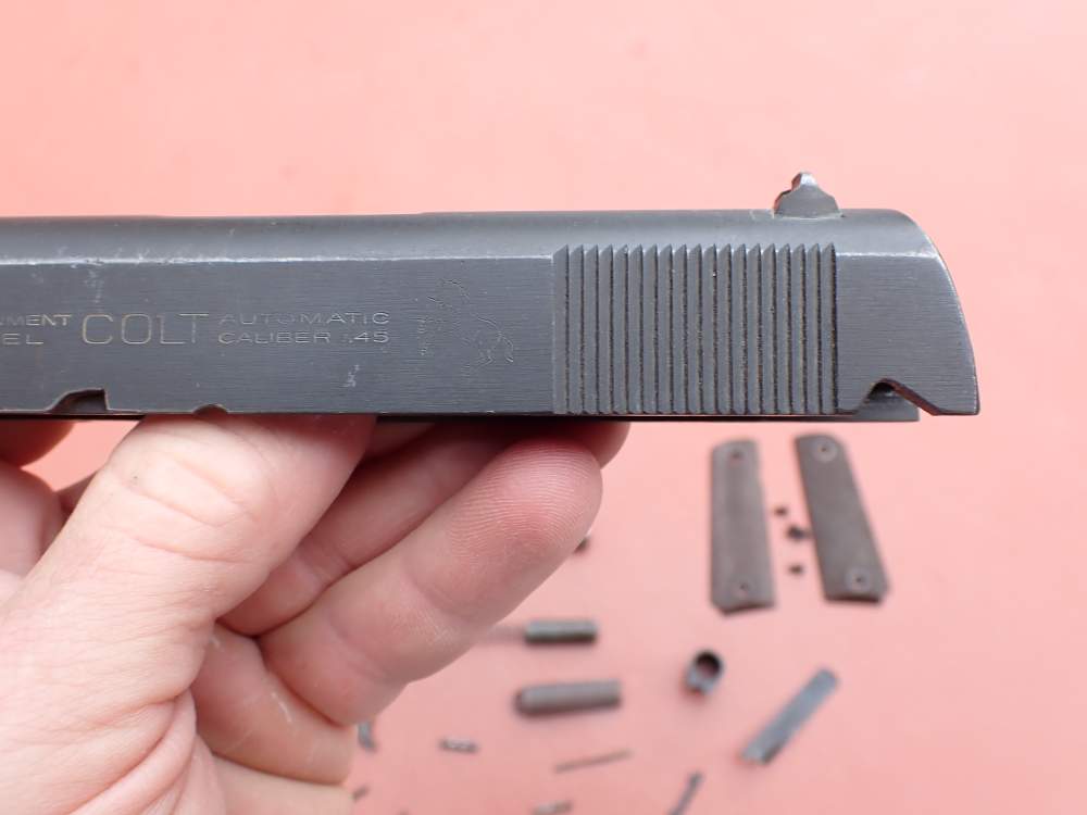 EARLY COLT 1911 GOVERNMENT MODEL .45ACP FACTORY PISTOL PARTS KIT SET-img-25