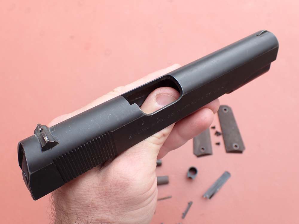 EARLY COLT 1911 GOVERNMENT MODEL .45ACP FACTORY PISTOL PARTS KIT SET-img-13