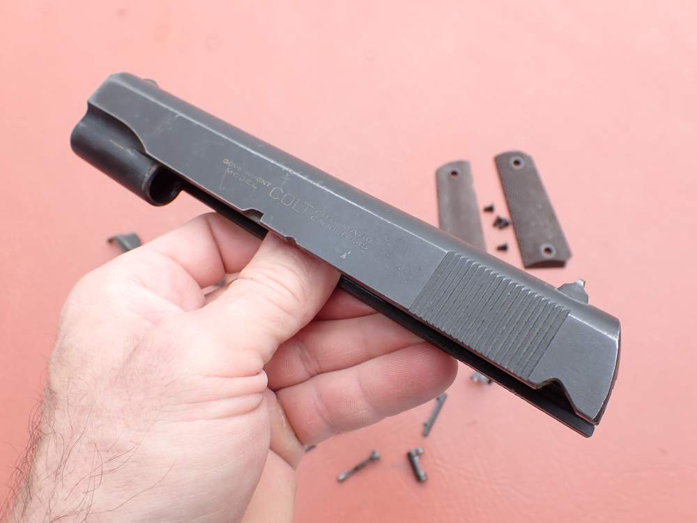 EARLY COLT 1911 GOVERNMENT MODEL .45ACP FACTORY PISTOL PARTS KIT SET-img-2
