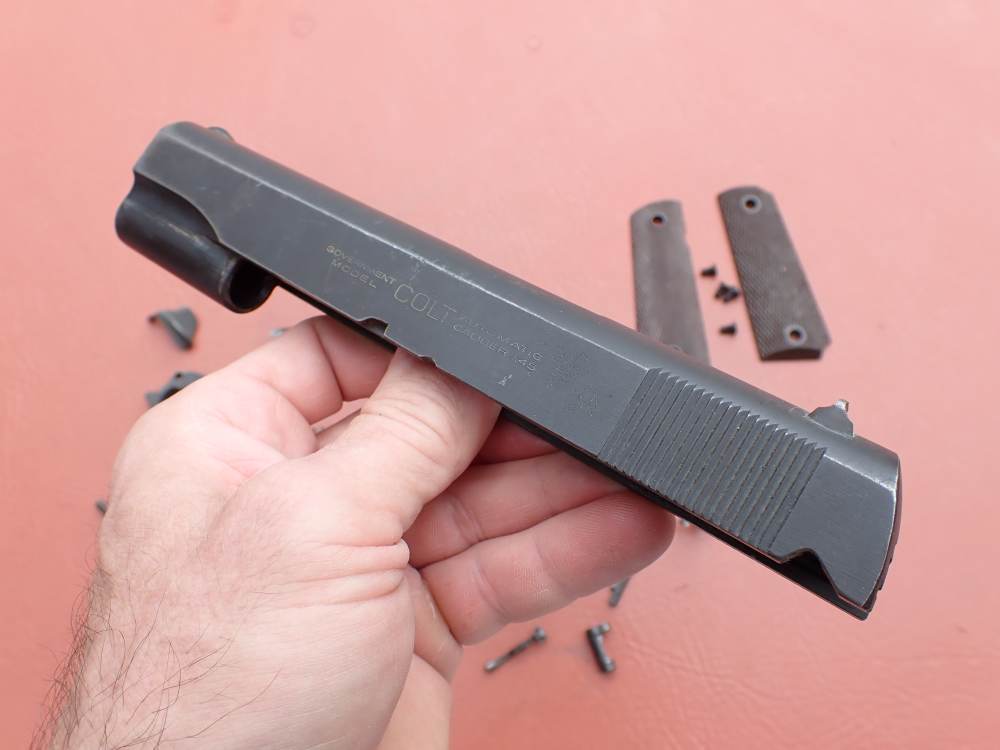 EARLY COLT 1911 GOVERNMENT MODEL .45ACP FACTORY PISTOL PARTS KIT SET-img-3