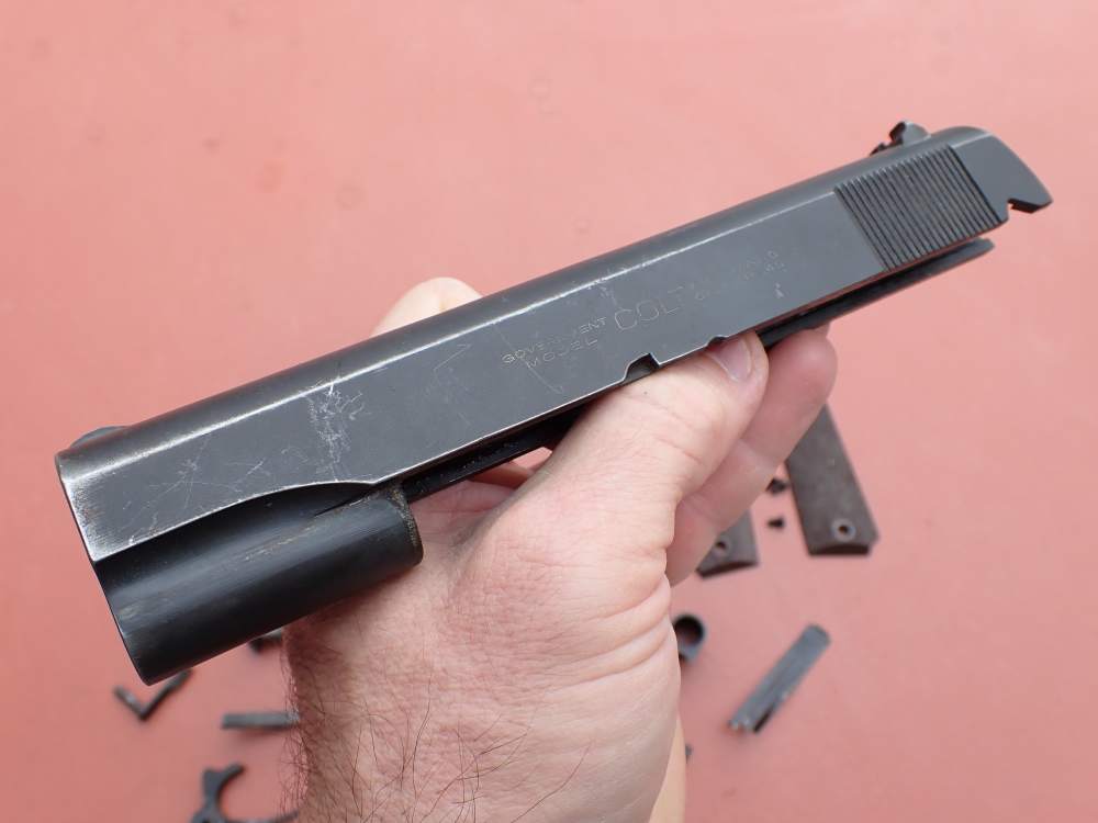 EARLY COLT 1911 GOVERNMENT MODEL .45ACP FACTORY PISTOL PARTS KIT SET-img-8