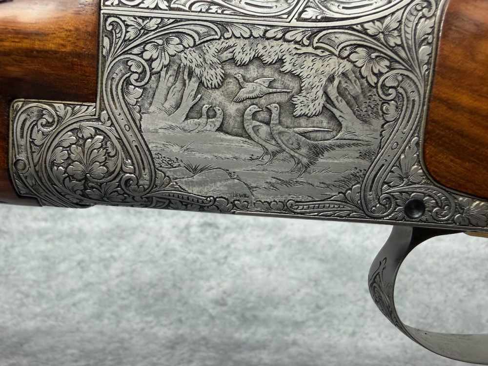 1959 Diana Grade Browning Superposed 12GA Shotgun: Engraved By René Dewil-img-69