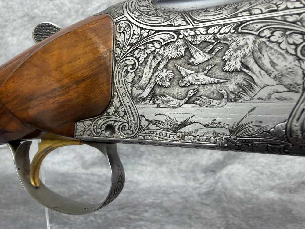 1959 Diana Grade Browning Superposed 12GA Shotgun: Engraved By René Dewil-img-35