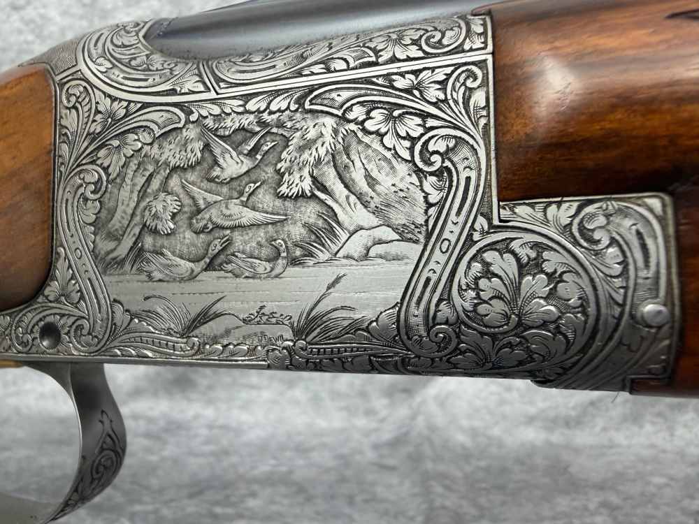 1959 Diana Grade Browning Superposed 12GA Shotgun: Engraved By René Dewil-img-36
