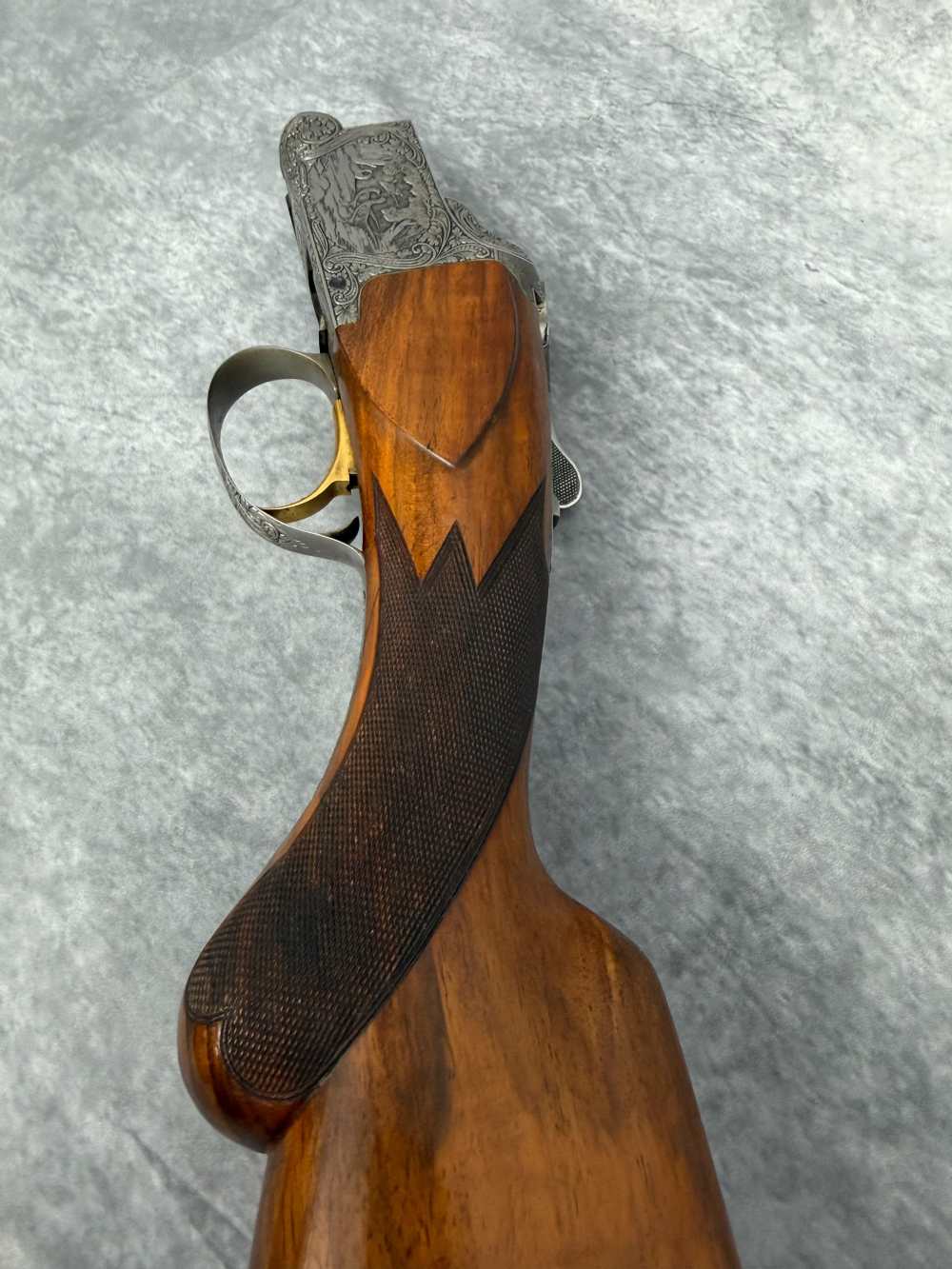 1959 Diana Grade Browning Superposed 12GA Shotgun: Engraved By René Dewil-img-50