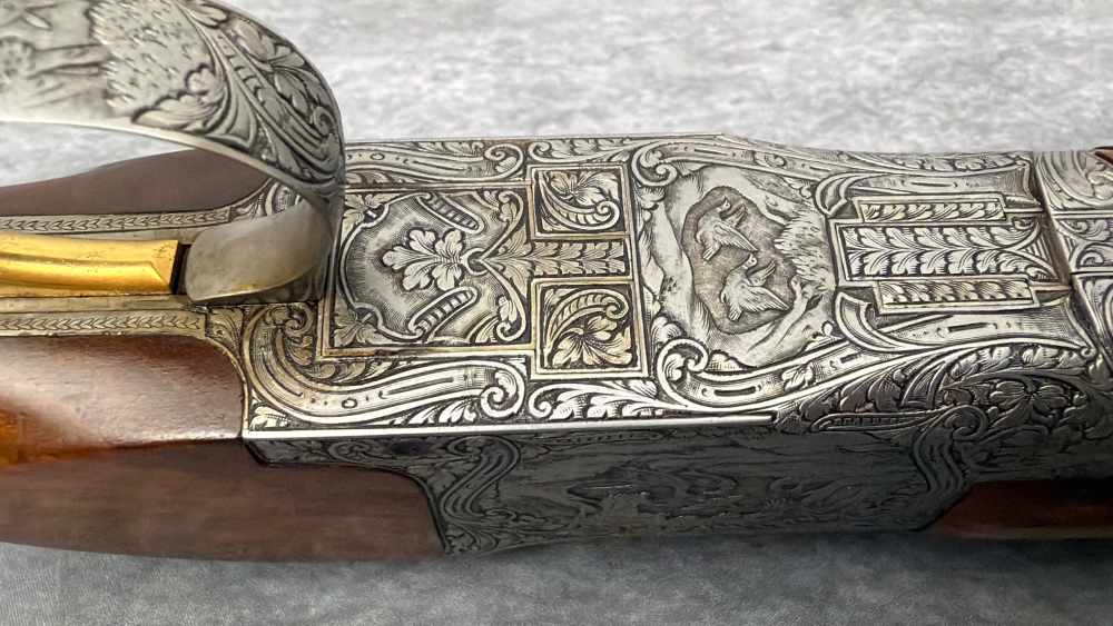 1959 Diana Grade Browning Superposed 12GA Shotgun: Engraved By René Dewil-img-37