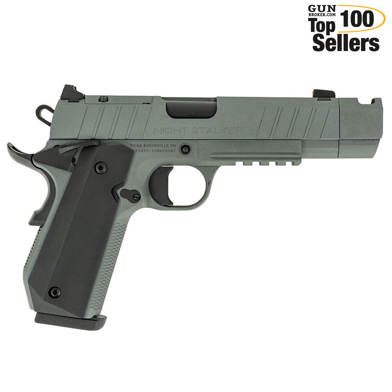 TISAS 1911 Night Stalker Comp 45 ACP 4.25in 2x8rd Semi-Auto Pistol 10100134-img-0