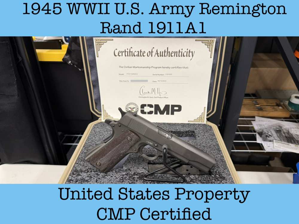 Remington Rand U.S. Army Model 1911A1 .45ACP WWII -img-0