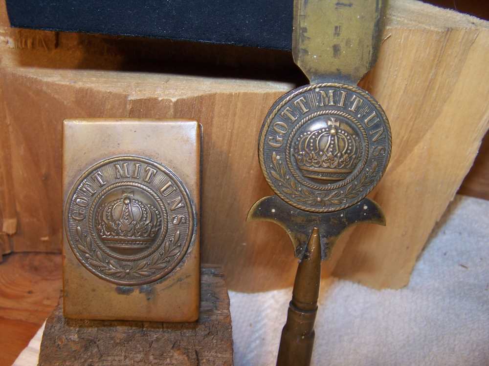 WW 1 Trench art and match box  ''Gott Mit Uns''-img-1