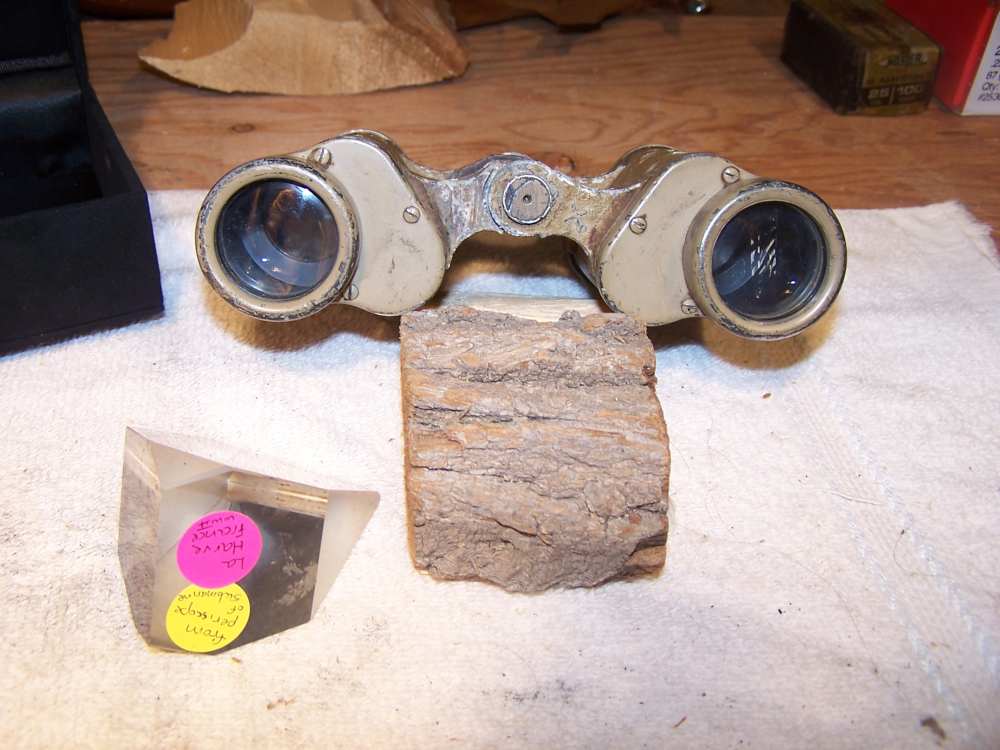 WW 2 sub periscope LENS and naval Binoculars w Grid -img-3