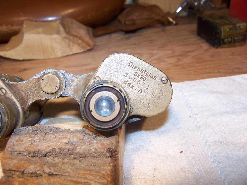 WW 2 sub periscope LENS and naval Binoculars w Grid -img-12