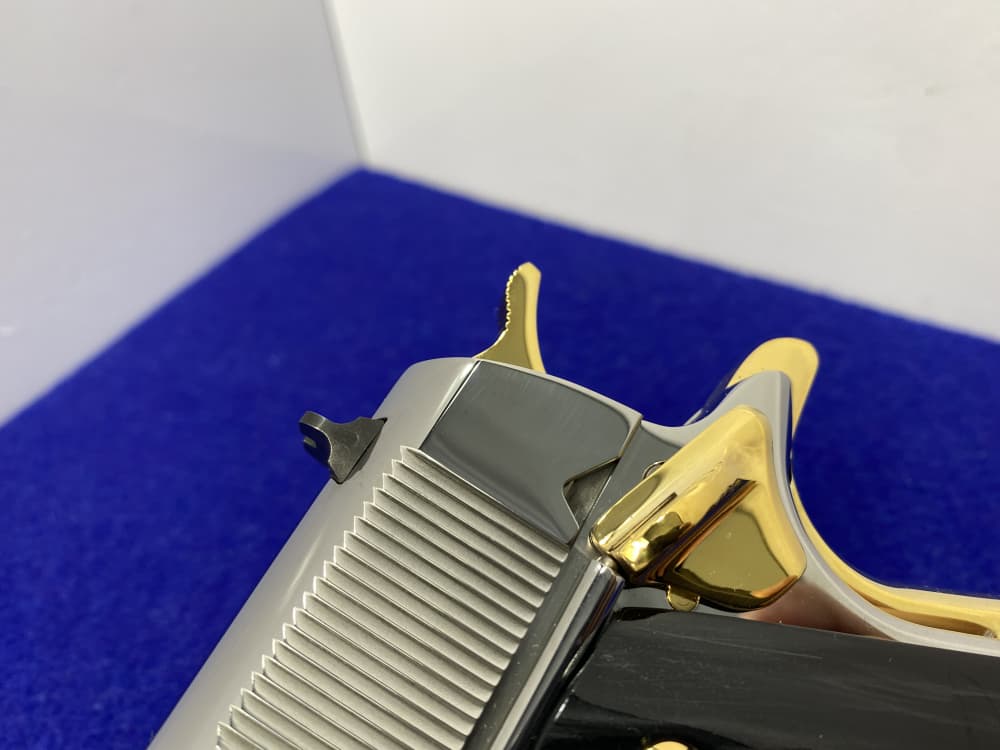 Colt Government .38 Super 5" *STUNNING MIRRORED STAINLESS - GOLD ACCENTS*-img-10