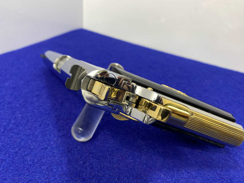 Colt Government .38 Super 5" *STUNNING MIRRORED STAINLESS - GOLD ACCENTS*-img-28