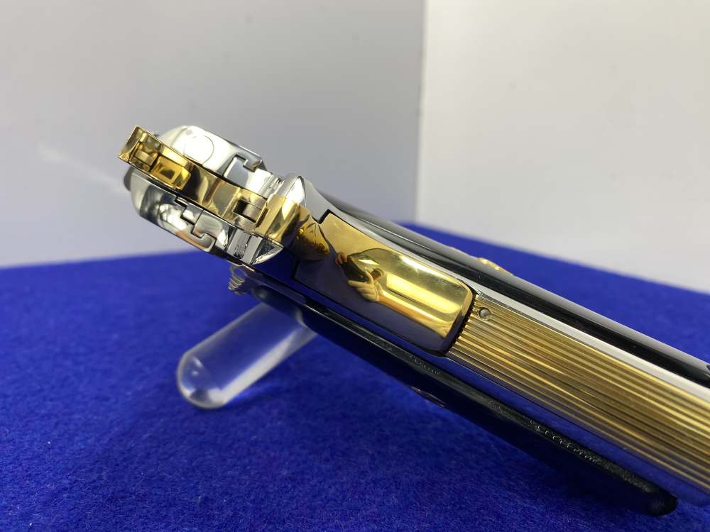Colt Government .38 Super 5" *STUNNING MIRRORED STAINLESS - GOLD ACCENTS*-img-27