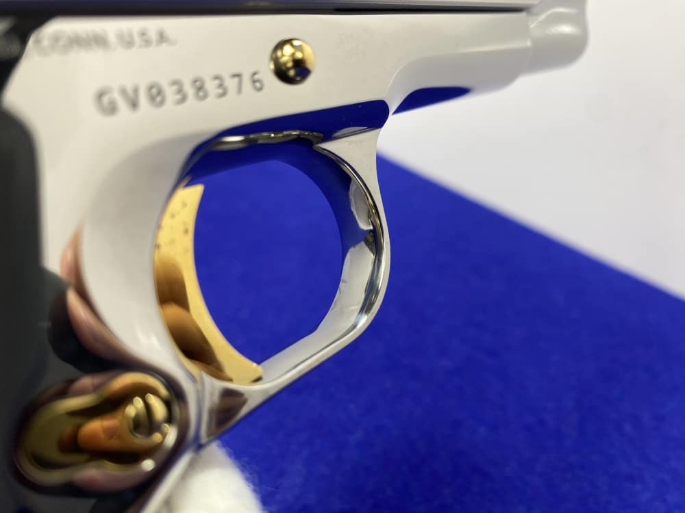 Colt Government .38 Super 5" *STUNNING MIRRORED STAINLESS - GOLD ACCENTS*-img-44
