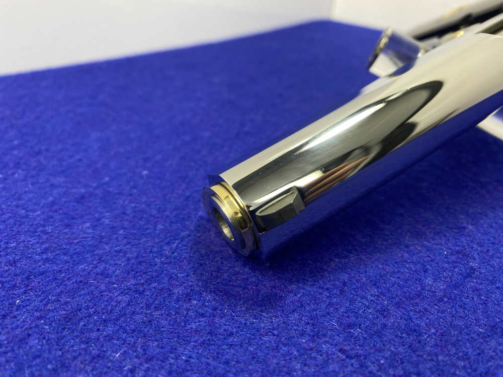 Colt Government .38 Super 5" *STUNNING MIRRORED STAINLESS - GOLD ACCENTS*-img-33
