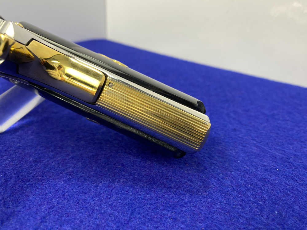 Colt Government .38 Super 5" *STUNNING MIRRORED STAINLESS - GOLD ACCENTS*-img-26