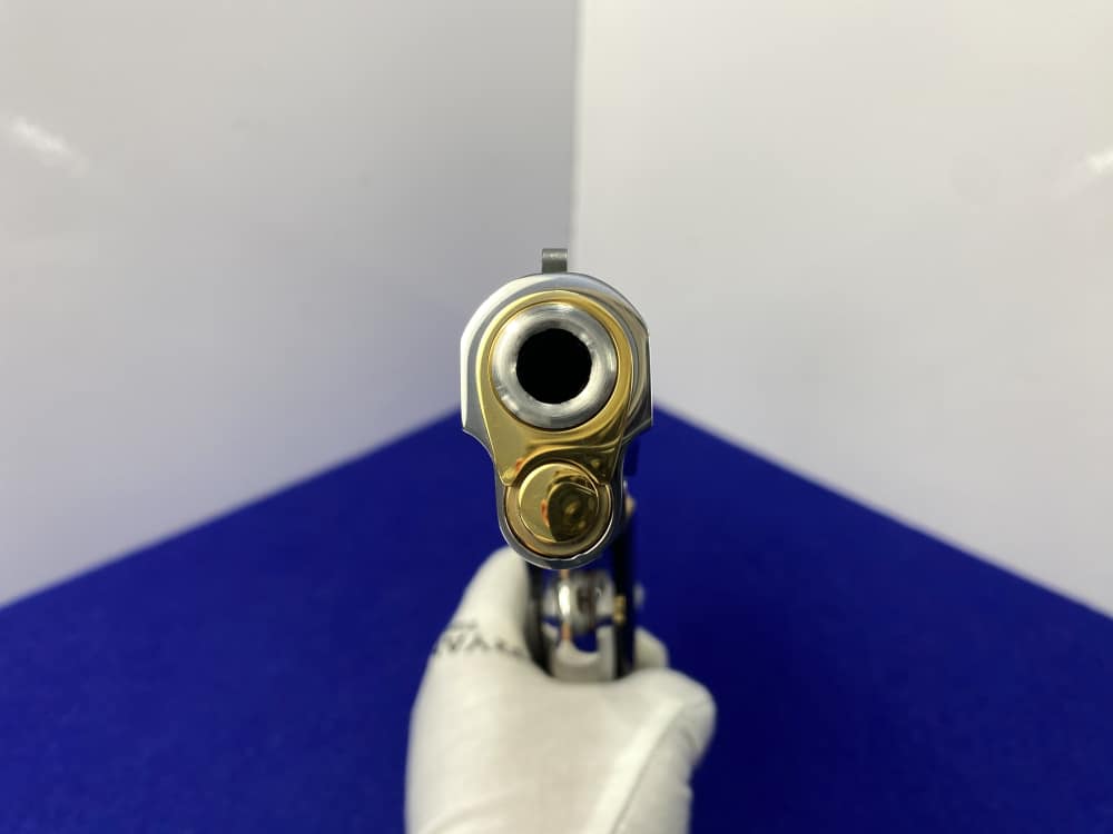 Colt Government .38 Super 5" *STUNNING MIRRORED STAINLESS - GOLD ACCENTS*-img-40