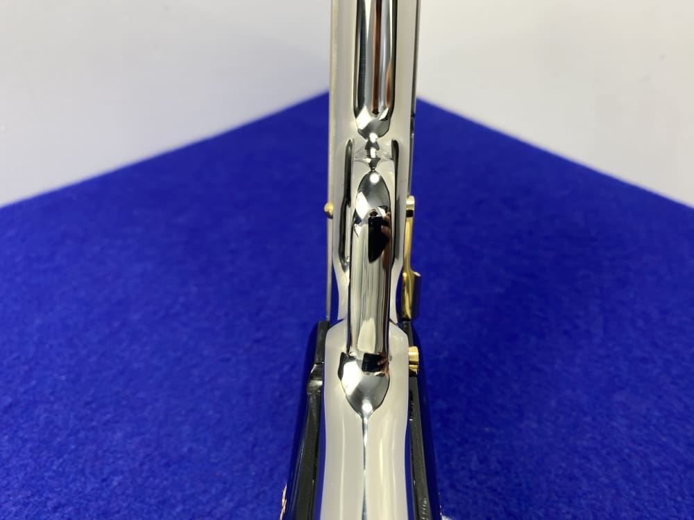 Colt Government .38 Super 5" *STUNNING MIRRORED STAINLESS - GOLD ACCENTS*-img-36