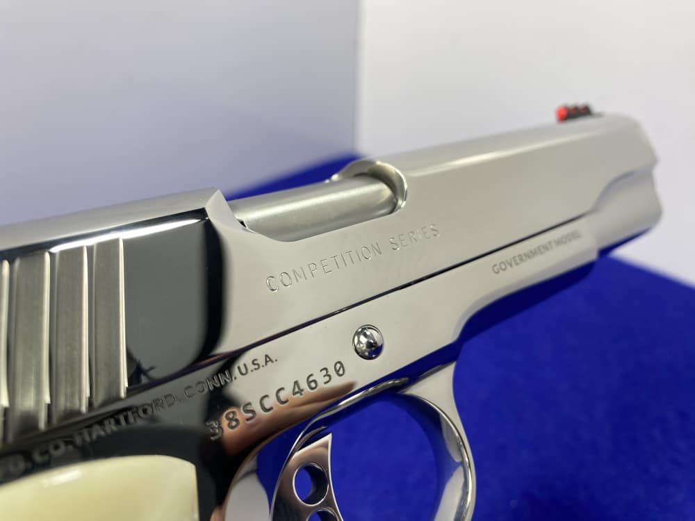 Colt Government Competition .38 Super *STUNNING MIRRORED BRIGHT STAINLESS*-img-44