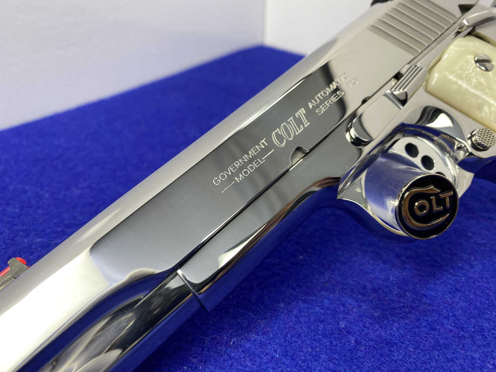 Colt Government Competition .38 Super *STUNNING MIRRORED BRIGHT STAINLESS*-img-13