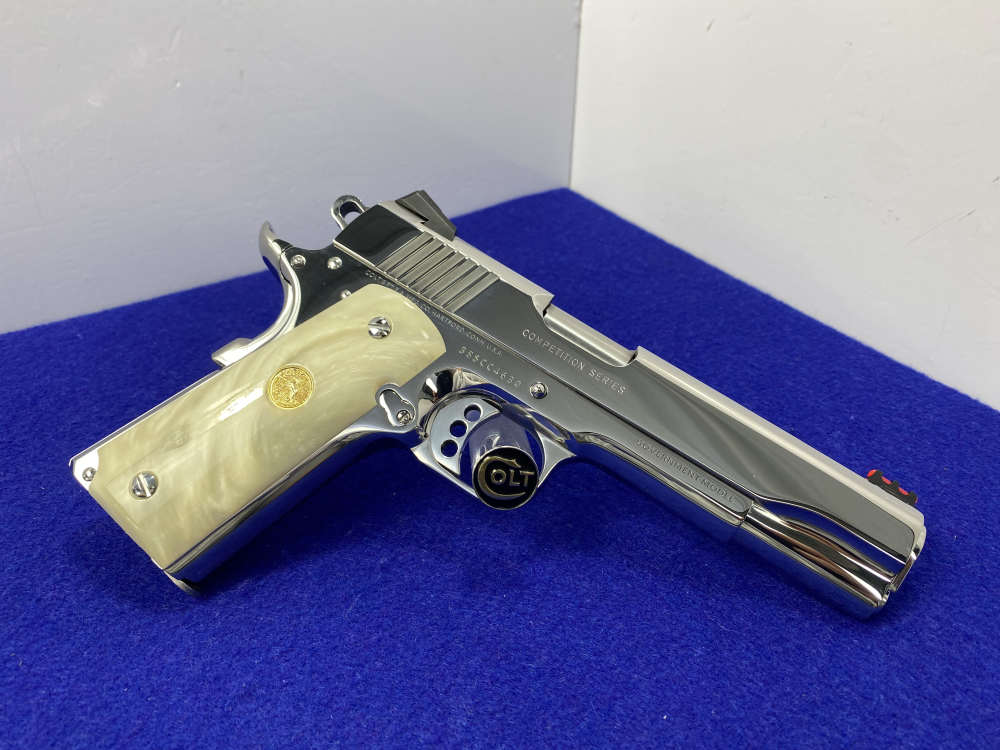 Colt Government Competition .38 Super *STUNNING MIRRORED BRIGHT STAINLESS*-img-16