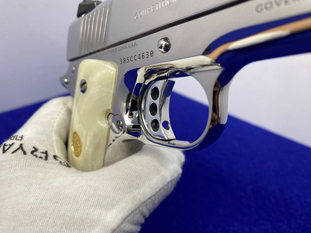 Colt Government Competition .38 Super *STUNNING MIRRORED BRIGHT STAINLESS*-img-42