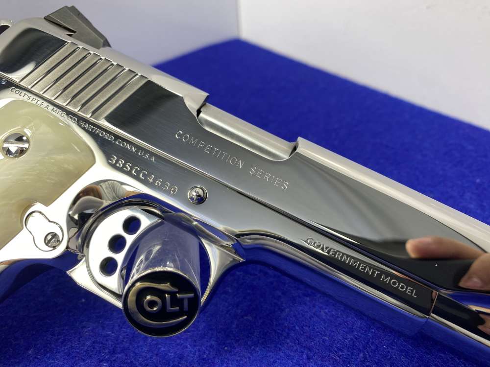 Colt Government Competition .38 Super *STUNNING MIRRORED BRIGHT STAINLESS*-img-22
