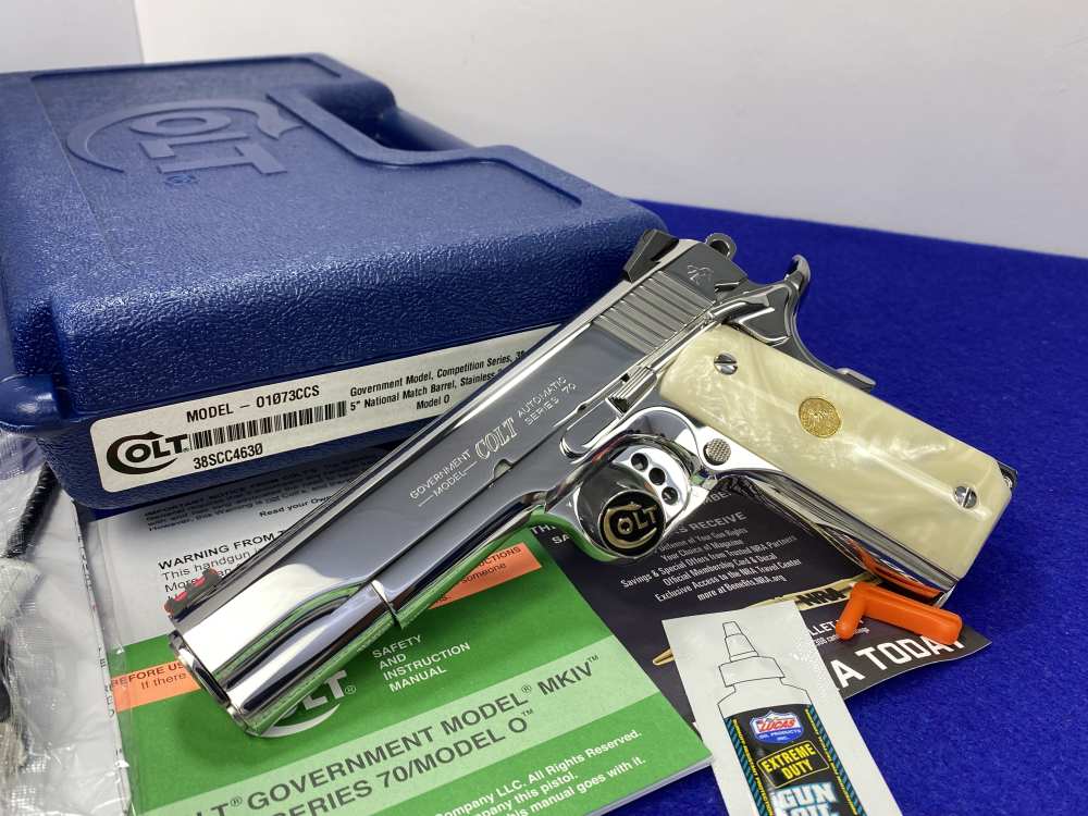 Colt Government Competition .38 Super *STUNNING MIRRORED BRIGHT STAINLESS*-img-50