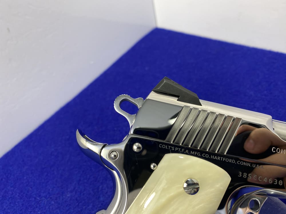 Colt Government Competition .38 Super *STUNNING MIRRORED BRIGHT STAINLESS*-img-20