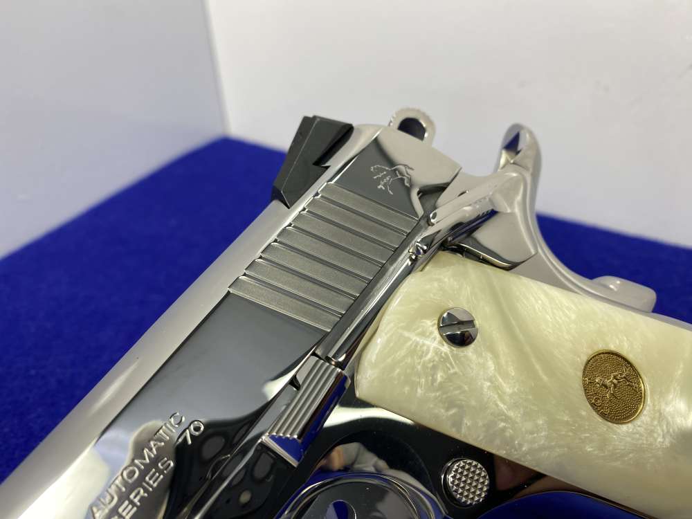 Colt Government Competition .38 Super *STUNNING MIRRORED BRIGHT STAINLESS*-img-11