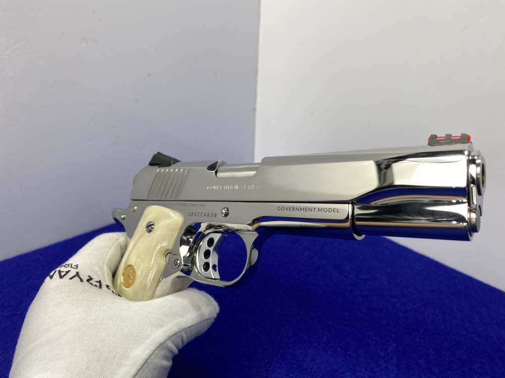Colt Government Competition .38 Super *STUNNING MIRRORED BRIGHT STAINLESS*-img-41